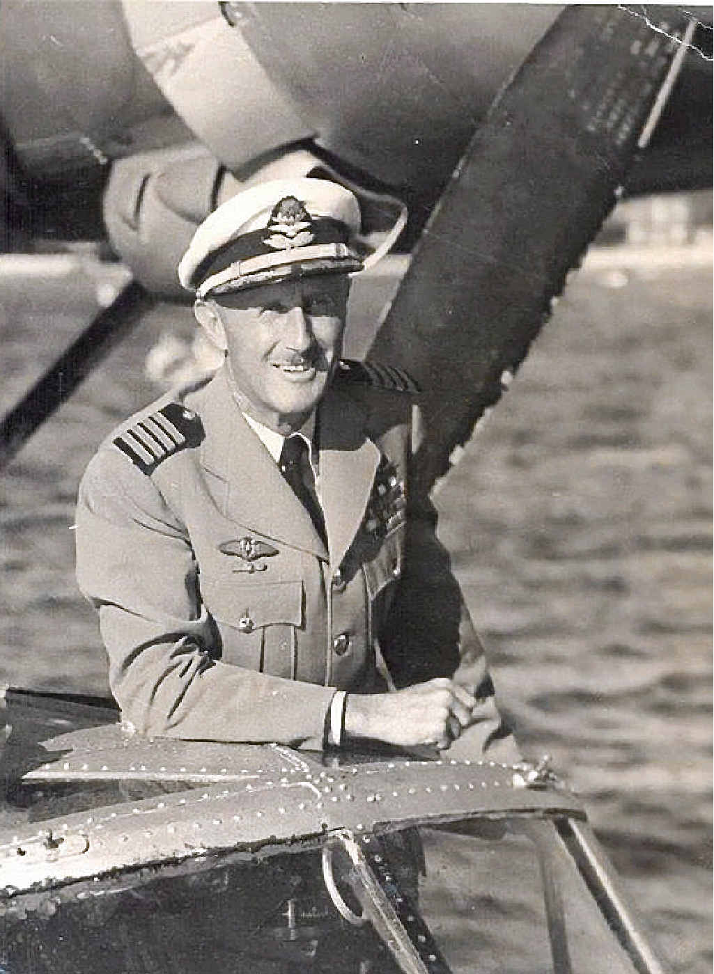 Pioneer aviator Bill Taylor emerges from a Catalina flying boat which was among his favourite craft. Pioneer aviator Bill Taylor emerges from a Catalina flying boat which was among his favourite craft.